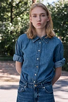 Z1975 BELTED DENIM SHIRT