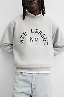 TEXT PATCH SWEATSHIRT
