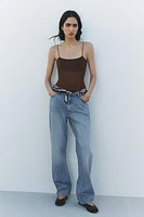 STRAIGHT CUT HIGH WAIST JEANS ZW COLLECTION