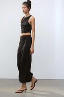 FLOWY MIDI SKIRT
