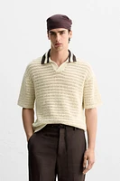 OPEN STRUCTURED POLO SHIRT