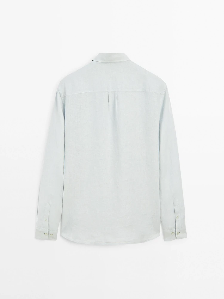 100% linen regular fit shirt
