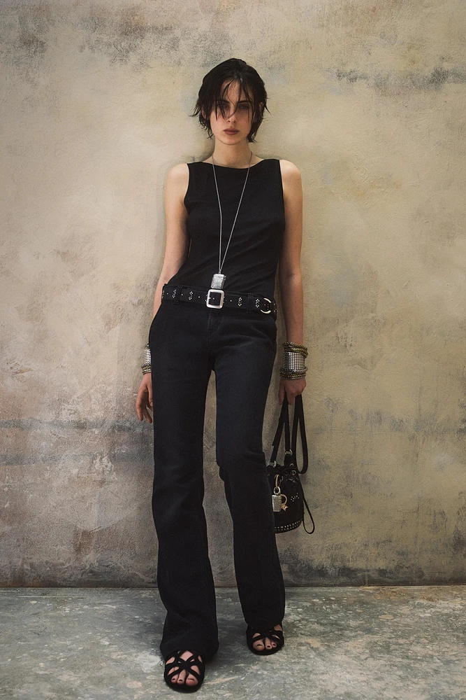 CEINTURE EN CUIR ANNEAUX CLOUS KATE MOSS X ZARA