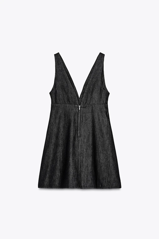TRF DENIM MINI DRESS