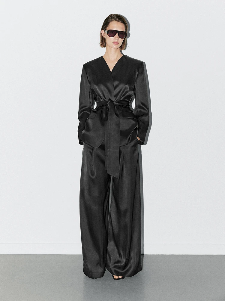 Pantalon large satiné - STUDIO