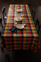 CHECK COARSE COTTON TABLECLOTH