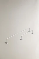 SILVER METAL TOWEL RACK