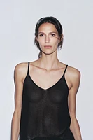 STRAPPY KNIT TOP