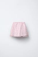 FLORAL ORGANZA SKIRT