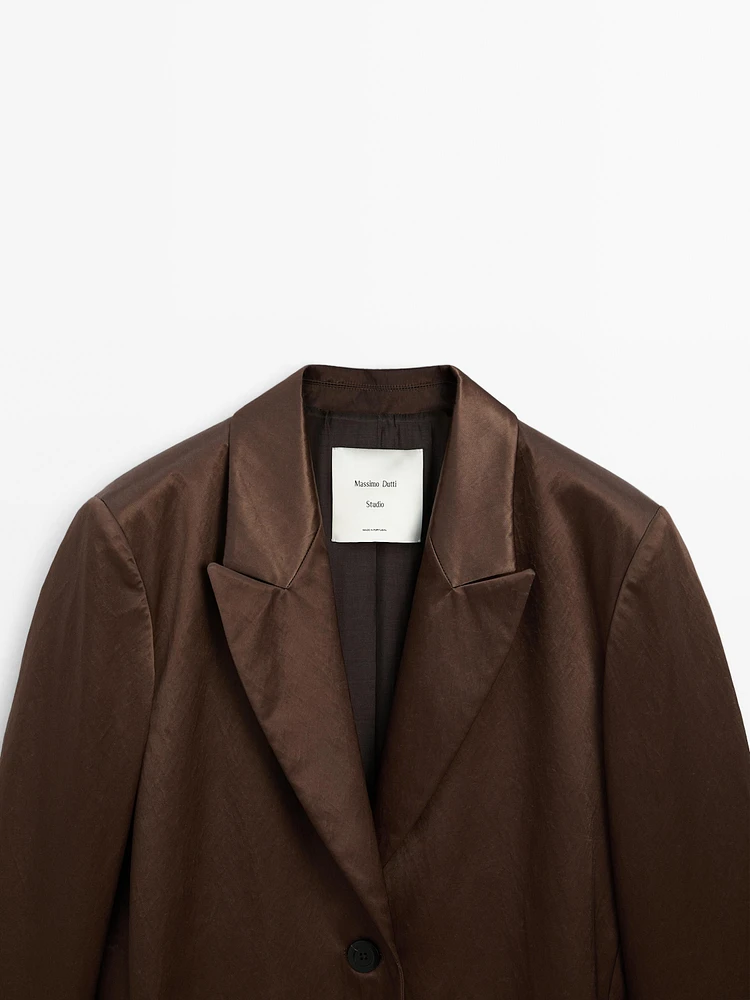 Manteau long satiné - Studio