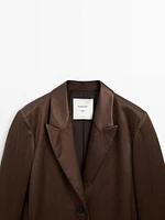 Manteau long satiné - Studio