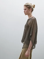 Short cutwork cape