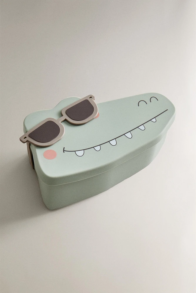 BOÎTE DE CONSERVATION ENFANT SILICONE CROCODILE