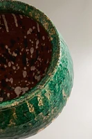 ANTIQUE FINISH CERAMIC VASE