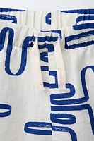 GEOMETRIC PRINT SHORTS