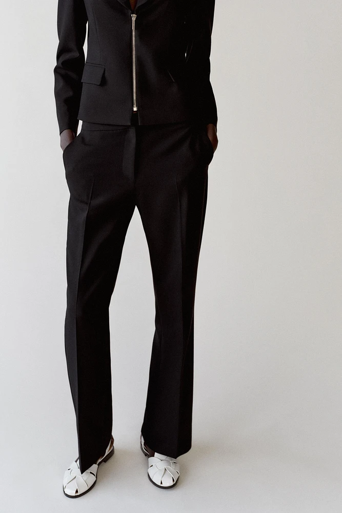 HIGH-WAISTED BOOTCUT PANTS