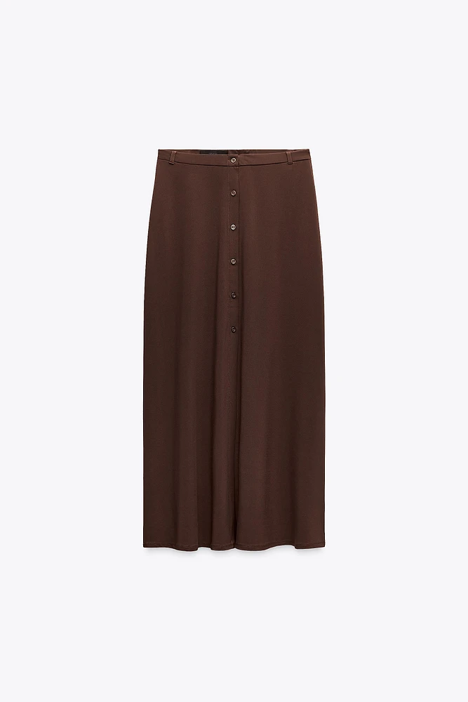 MIDI SKIRT WITH BUTTONS