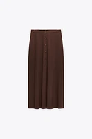MIDI SKIRT WITH BUTTONS