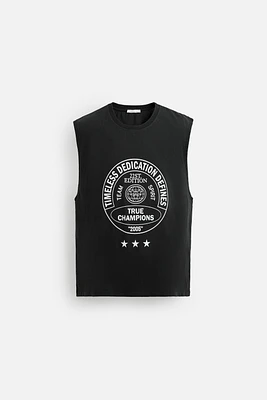 WASHED PRINT TANK TOP