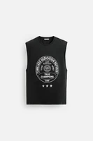 WASHED PRINT TANK TOP