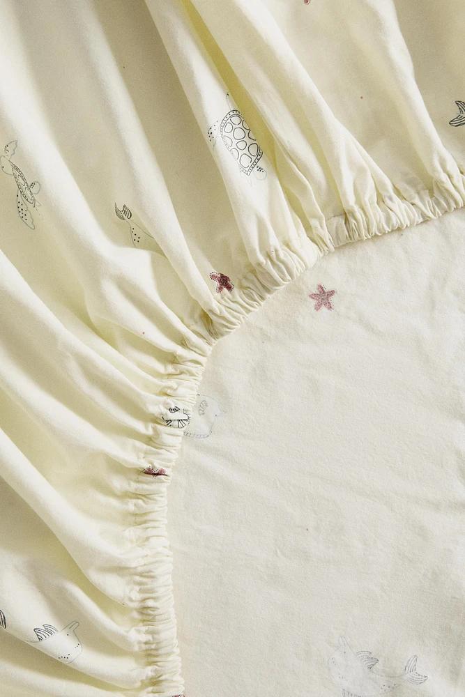 DRAP-HOUSSE ENFANT IMPRIMÉ MARIN
