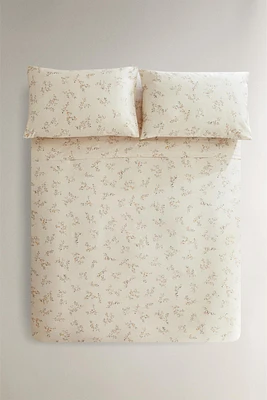 HOUSSE DE COUETTE SATIN IMPRIMÉ MINI-FLEUR