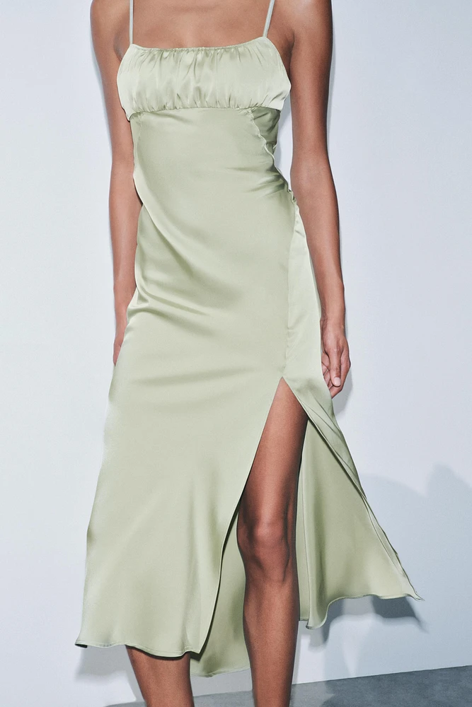 SATIN SLIP DRESS