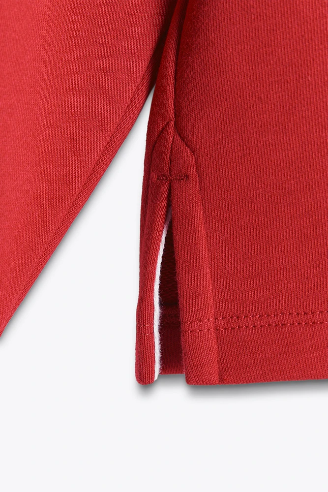 PATCH POLO SWEATSHIRT