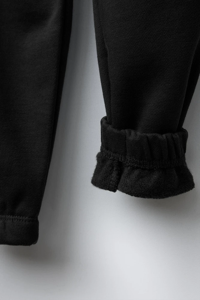 EMBROIDERED TEXT JOGGER PANTS