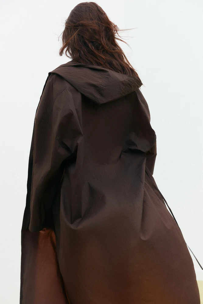 WATER REPELLENT PARACHUTE LONG JACKET