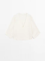 Shirt with V-neckline at the back - Studio