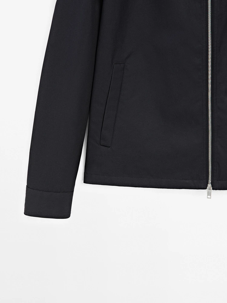 100% cotton zip-up jacket
