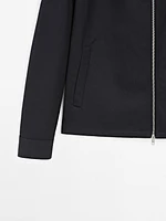 100% cotton zip-up jacket