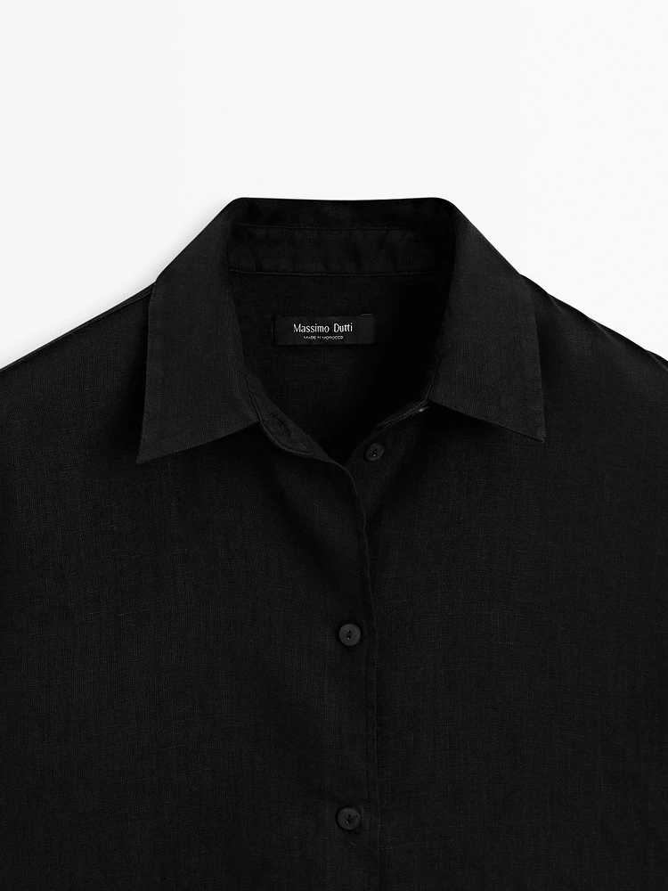 Flowing 100% linen shirt