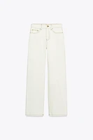 Z1975 SLIM HIGH-WAISTED JEANS WITH CONTRAST TOPSTITCHING