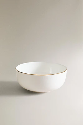 RIMMED BONE CHINA BOWL