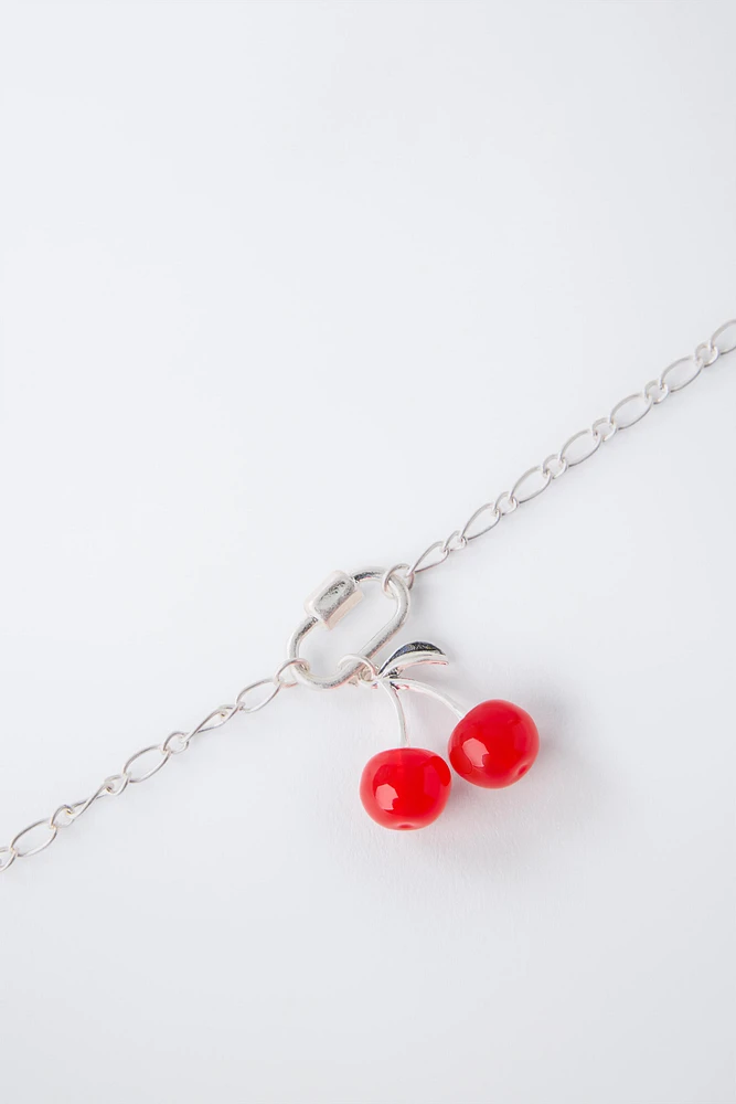 TWO PACK OF CHERRY NECKLACES