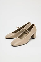 CHAUSSURES À TALONS BRIDE EN CUIR