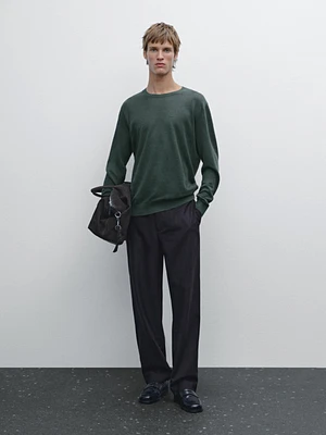 Lightweight 100% linen knit sweater