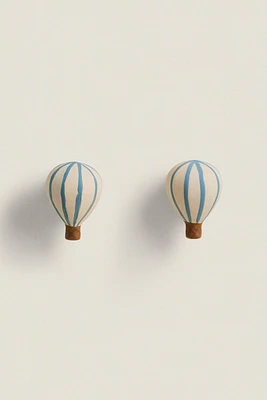 LOT BOUTONS DE PORTE ENFANTS MONTGOLFIÈRE (LOT DE 2)