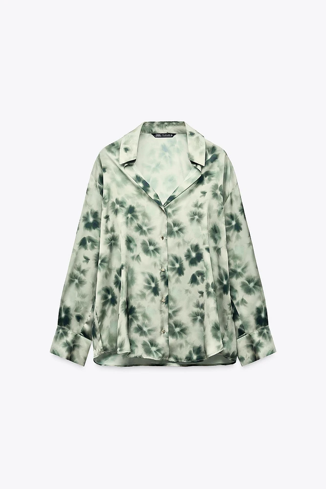 SATIN EFFECT BASIC SHIRT
