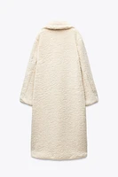 MANTEAU LONG EFFET MOUTON