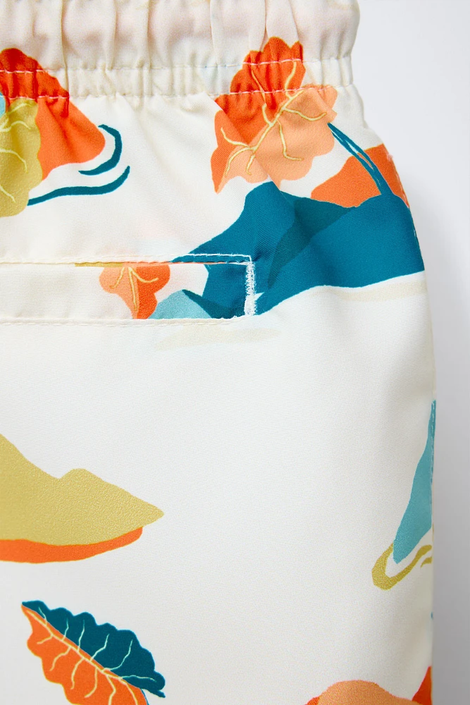 AGES 2-6/ REGULAR PRINT SWIM SHORTS