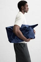 WASHED CANVAS TOTE BAG