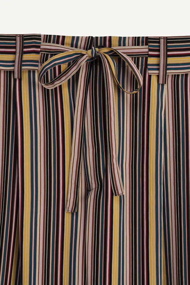 WIDE FIT STRIPED PANTS LIMITED EDITION