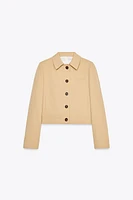 SHOULDER PAD CROPPED JACKET