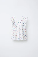 TEXTURED FLORAL T-SHIRT
