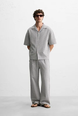 RELAXED FIT SEERSUCKER SHIRT