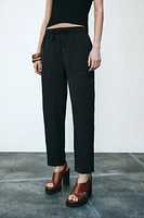 ELASTIC WAIST PANTS