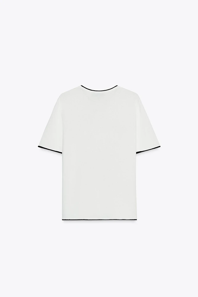 TRIM KNIT TOP
